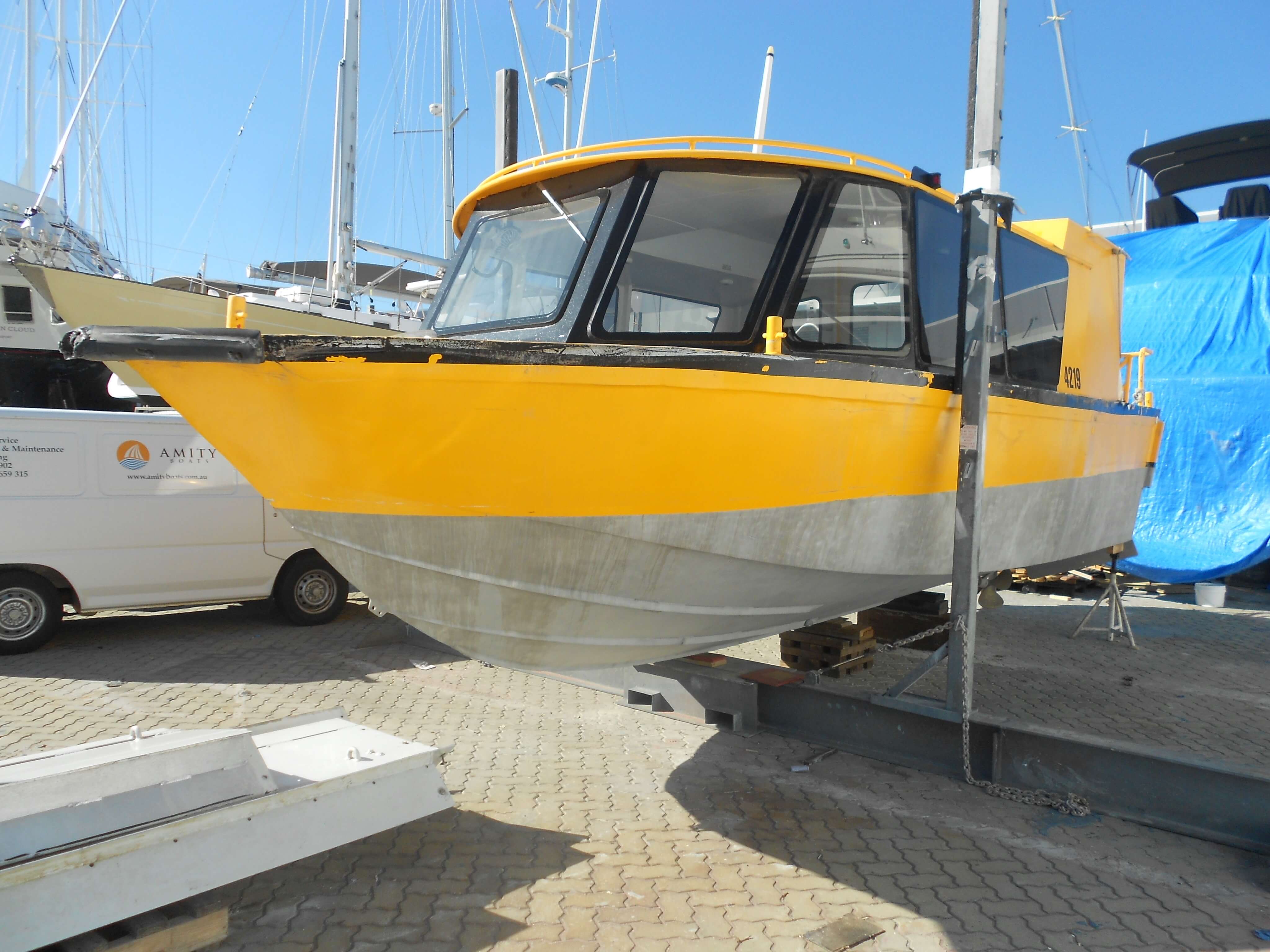 Online Auction - 1989 Custom Alufarm 8.9M Ex Water Taxi