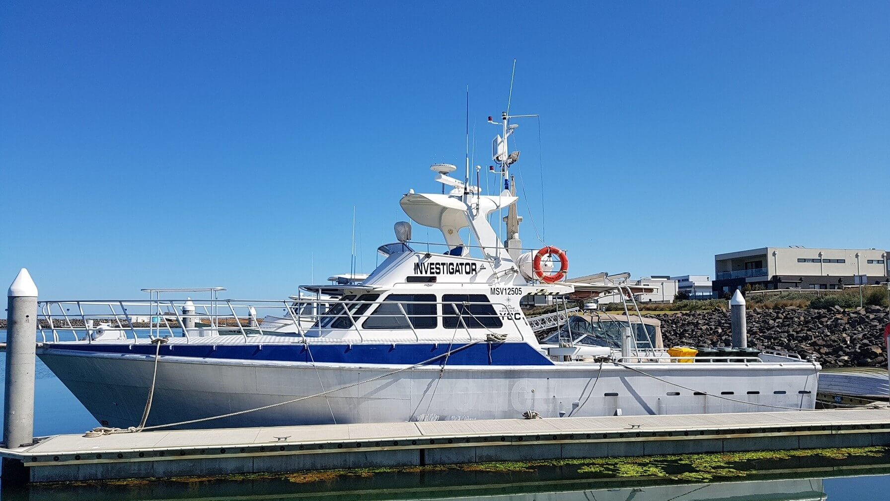 1990 ALUMINIUM PATROL WORK VESSEL IN 2B and 2C SURVEY “INVESTIGATOR”
