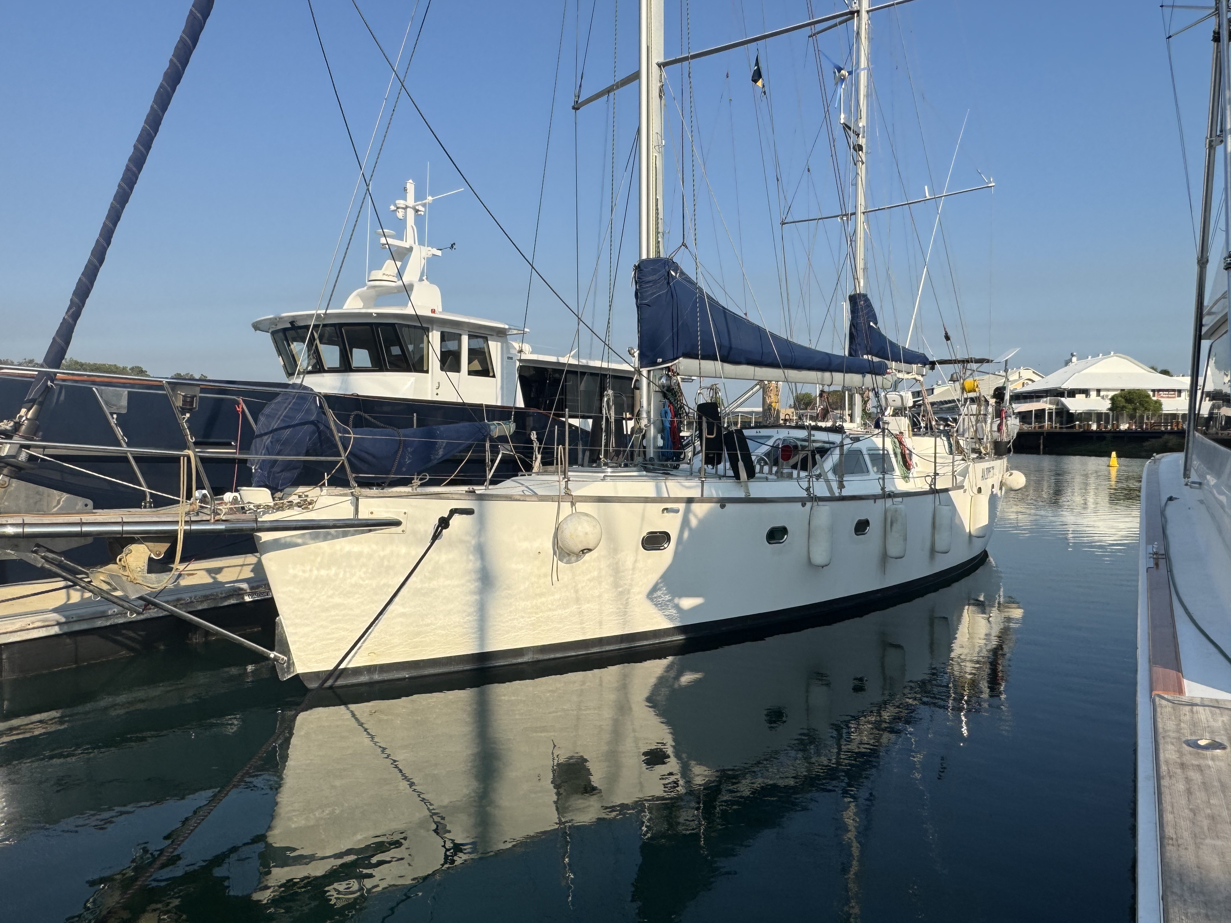 Bruce Roberts Voyager 495-2A Ketch Rigged Steel Yacht