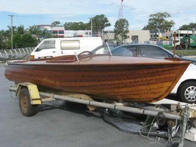 Classic Wooden Speed Boat