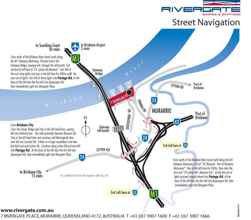 Rivergate Directions and Extra Pictures