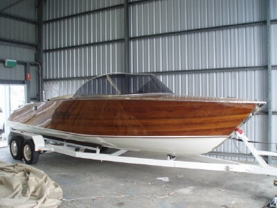 1987 25FT Custom Wooden Ski Boat