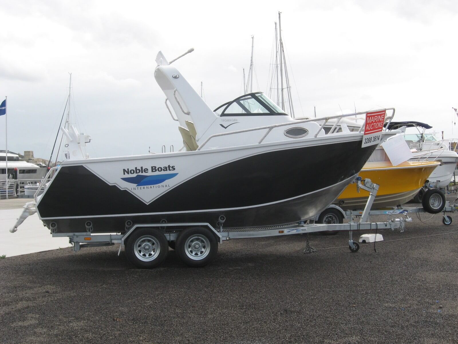 New 2012 Noble 5.8M Centre Cabin Targa on New Trailer