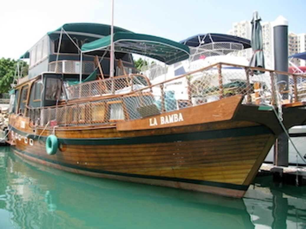 Unreserved Approx 1992 Chinese Teak Junk "La Bamba"