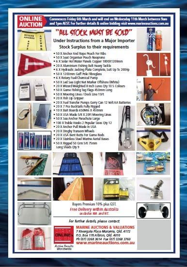Timed Online Auction - Chandlery and Fishing Equipment