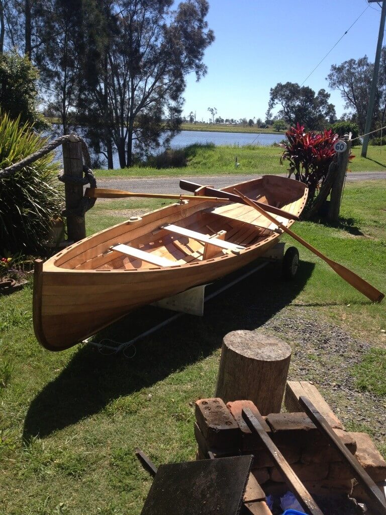 Accorn 15FT Skiff Wooden Rowboat